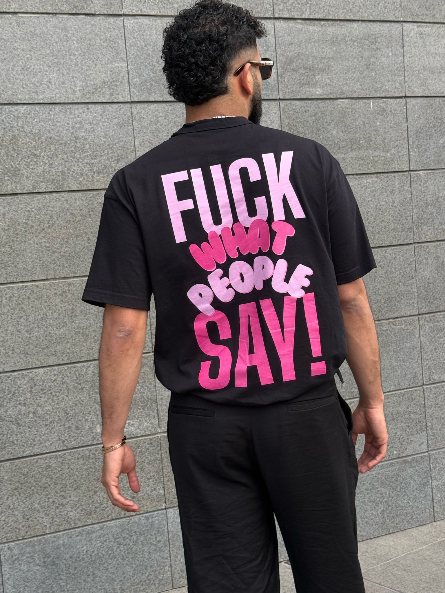 Camiseta Fuck what the people say