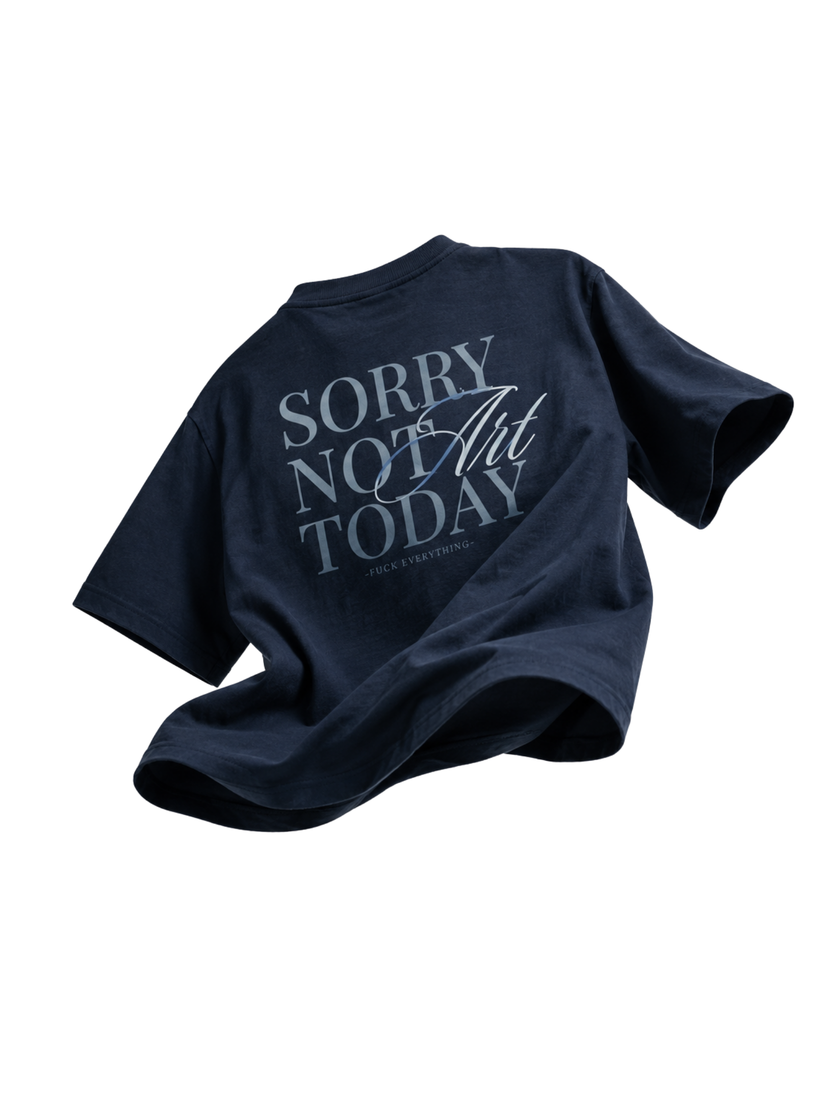 Camiseta Sorry Not Art Today navy — espalda